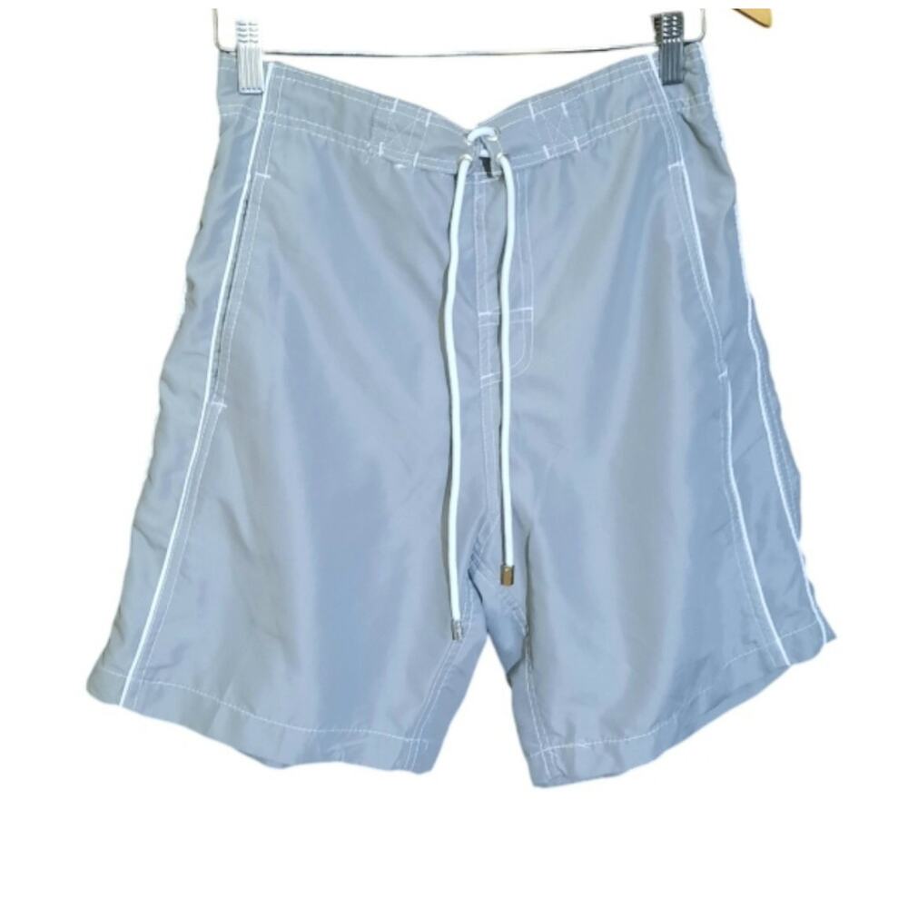 InGear Mens Gray Drawcord Board Swim Trunks Size Medium Like New